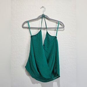 Naked Zebra Turquoise Halter Camisole